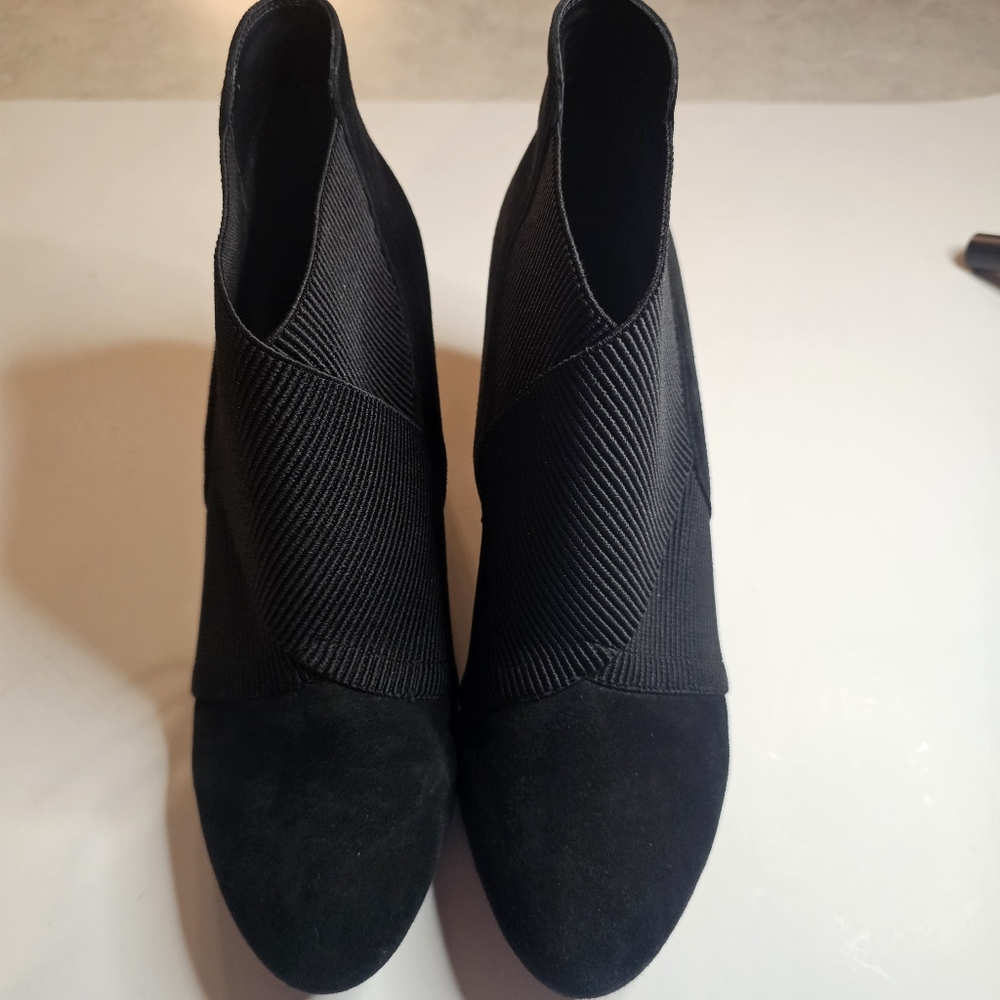 WOMENS VANELI BLACK ELASTIC BAND ANKLE BOOTS SIZE 8.5M WITCHCORE WHIMSIGOTH